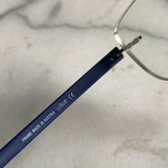 Silhouette Eyeglasses 5379 60 6063, 17-135, Blue, Made in Austria No Case. - Picture 7 of 8